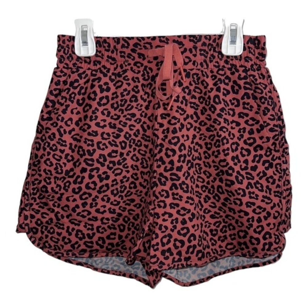 NWT BUFFBUNNY Brown Leopard Print Flo V2 in 1 Shorts Size X-Small